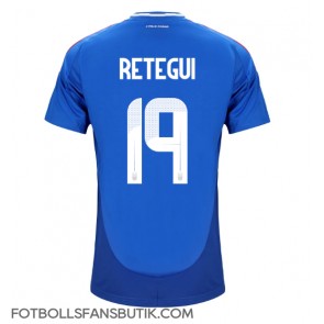 Italien Mateo Retegui #19 Replika Hemmatröja EM 2024 Kortärmad